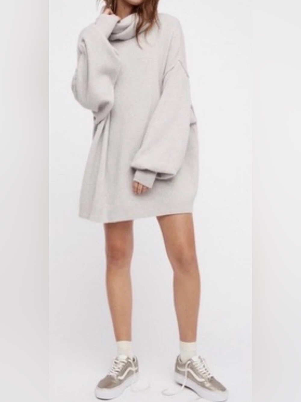 Free People “Keep A Secret” Cashmere Tunic Sweater